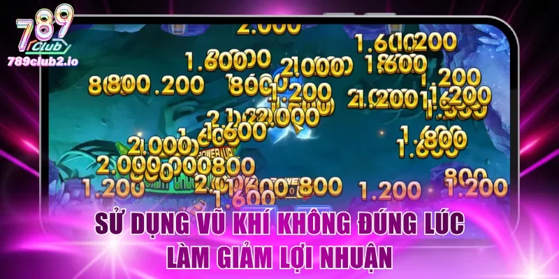 Sử dụng vũ khí không đúng lúc làm giảm lợi nhuận